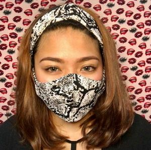 BOGO FREE Twist Knot Turban Headband Face Mask Reusable Set